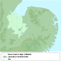 Croyland Abbey is located in Kingdom of the East Angles