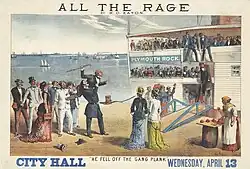 1881. Theater poster for All the Rage by W. D. Eaton