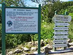 One of the Mount Scenery trailheads