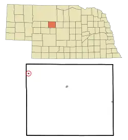 Location of Seneca, Nebraska