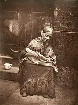 Image 43The Crawlers, London, 1876–1877, a photograph from John Thomson's Street Life in London photo-documentary (from Photojournalism)