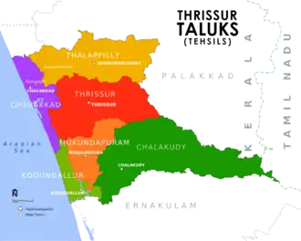 Taluks in Thrissur District