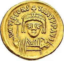 Golden coin depicting the Emperor
