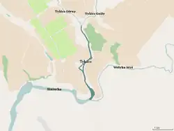 Map of the Tikych River.