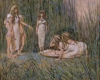 Pharaoh's Daughter Receives the Mother of Moses (c. 1900), James Tissot