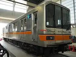 A former Tokyo Metro series 01 coach is used as a railway technology testbed.