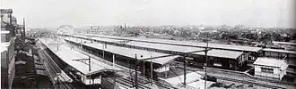Tokyo Station platforms in 1914