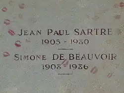 Grave of Jean Paul Sartre and Simone de Beauvoir