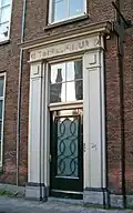 Entrance of the old building of the Toneelschuur in the Smedestraat; since 2003 no longer in use