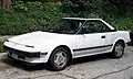 Toyota MR2, Japan's first rear mid-engined production sportscar, sold internationally over three generations (1984–2007)