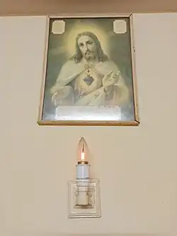 Traditional Irish sacred heart lamp, Tipperary