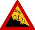 Κ-45α Steep hill downwards for cyclist