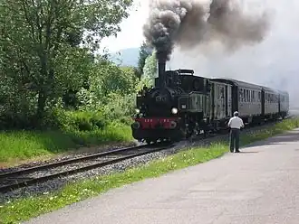 Train à vapeur dans la vallée de la Thur