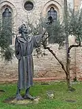 Statue of St. Francis in the historic center