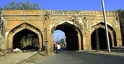 One of the gateways, before restoration