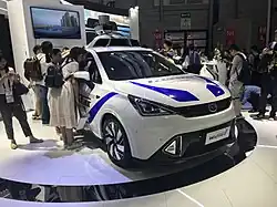 Trumpchi GE3 autonomous prototype at CES Asia