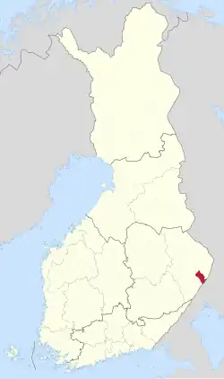 Location of Tuupovaara in Finland