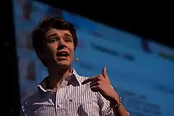 Riederle at a speech in 2010