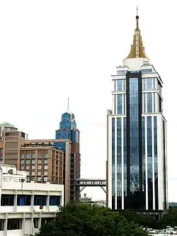 Image 8United Breweries Group headquarters at UB City, Bangalore. Which is a Central Business District and a major landmark of the city. Also the first luxury shopping mall in India. (from Economy of Bengaluru)