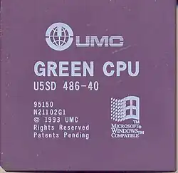 UMC Green CPU 40 MHz