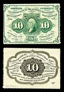 Ten-cent first-issue fractional note