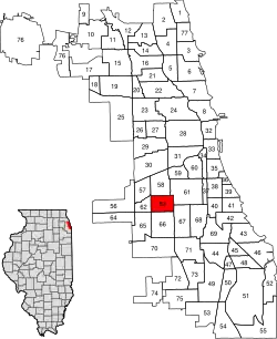 Location within the city of Chicago