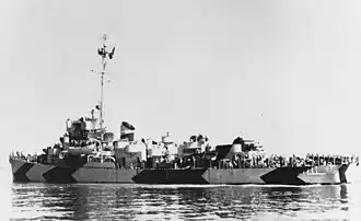 USS Crouter (DE-11) underway on 24 May 1944