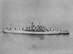 Roanoke underway in January 1950