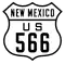 U.S. Highway 566 marker