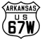 U.S. Highway 67W marker