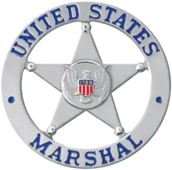Badge of a deputy U.S. marshal