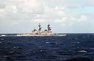 USS Leftwich on 1 April 1987