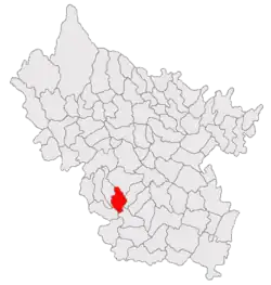 Location in Buzău County