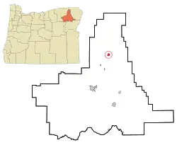 Location in Oregon