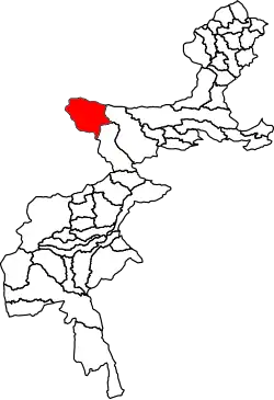 Location of Upper Kurram Tehsil in the Federally Administered Tribal Areas
