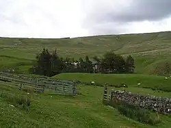The remote Uswayford Farm