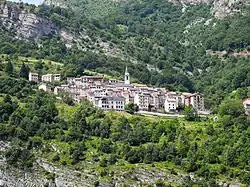 View of a central road in Erto