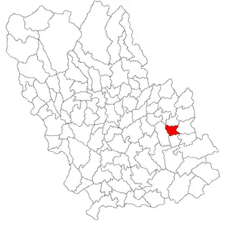 Location in Prahova County
