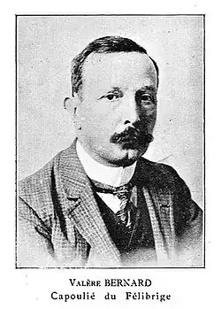 Photographed in 1910 as Capoulié of the Félibrige.