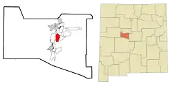 Location of Tome-Adelino, New Mexico
