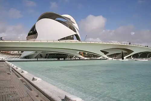 Riverbed view of Montolivet Bridge, looking northwest