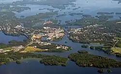 Aerial view of Valkeakoski