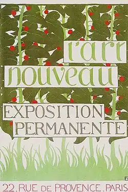 Poster by Félix Vallotton for the new Maison de l'Art Nouveau (1896)