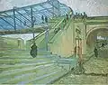Vincent van Gogh: Die Brücke von Trinquetaille 1888, Privatsammlung, Leihgabe im Kunsthaus Zürich