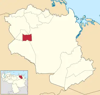 Location in Monagas