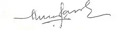 M. Victor Paul, AELC's signature