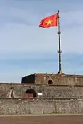 Flag of Vietnam in the Imperial City of Huế