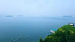 View from a hotel on Marine Drive, Kochi