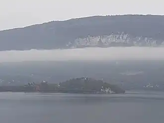Chatillon and Lac du Bourget as seen from Conjux
