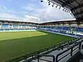 View on the southern stand from the main stand of stadium